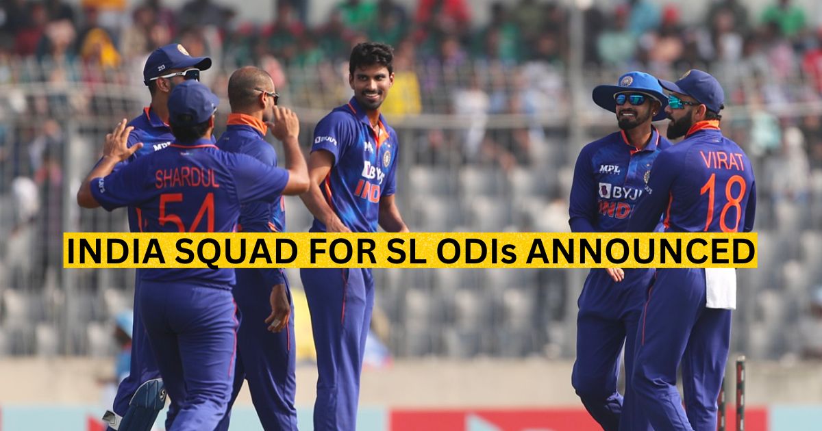 IND vs SL: India ODI Squad for Sri Lanka Announced, KL Rahul Sacked As Vice-Captain