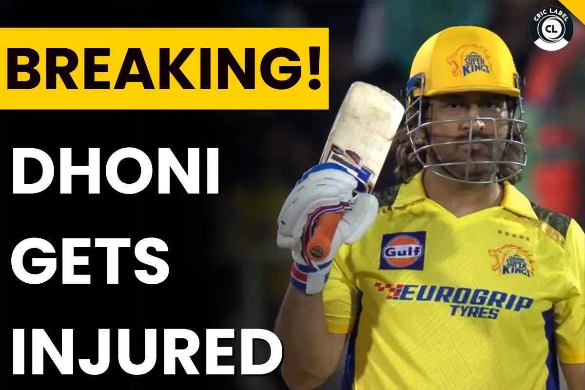 Dhoni gets injured in IPL 2024