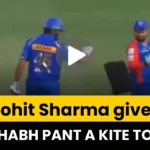 Rohit Sharma gives Rishabh Pant a Kite to fly