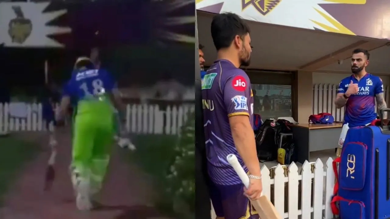 Virat Kohli breaks his own bat